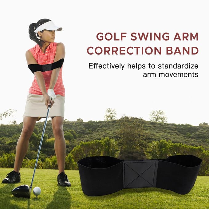 Golf Swing Trainer Hulp Swing Corrigerende Armband Swing Geste Uitlijning Oefenhulpmiddel wit