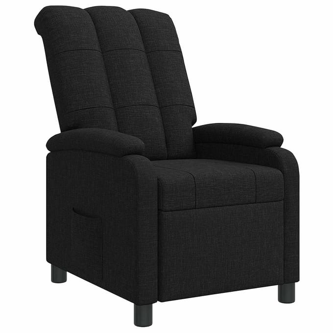 vidaXL - Recliner - Zwart - Stof