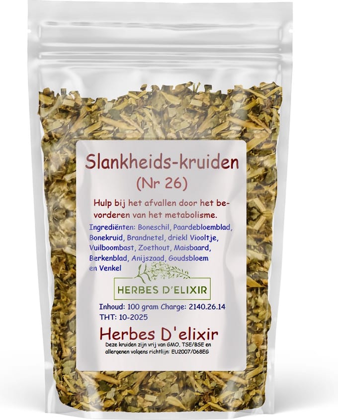 Herbes D'elixir Slankheid Kruiden - 100 Gram - Kruidenthee - Natuurlijke ingrediënten