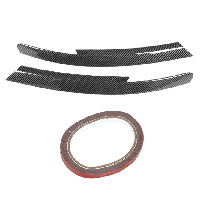 Paar Koplamp Wenkbrauw Trim Links Rechts Beschermende Koplamp Ooglid Cover Vervanging voor Commodore HSV Carbon Fiber Pattern