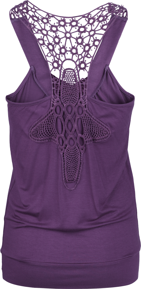 R.E.D. by EMP Top - Laced Racerback - S tot XXL - voor Vrouwen - violet