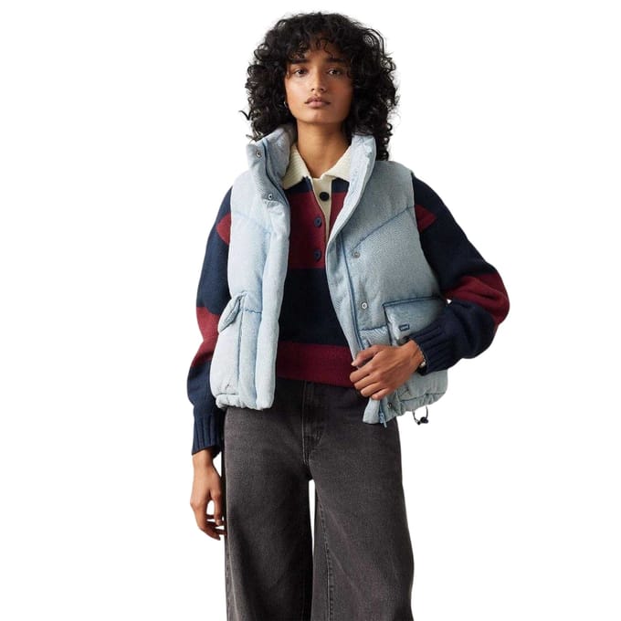 Levis Bubble Western-vest voor dames (Lichtblauw)