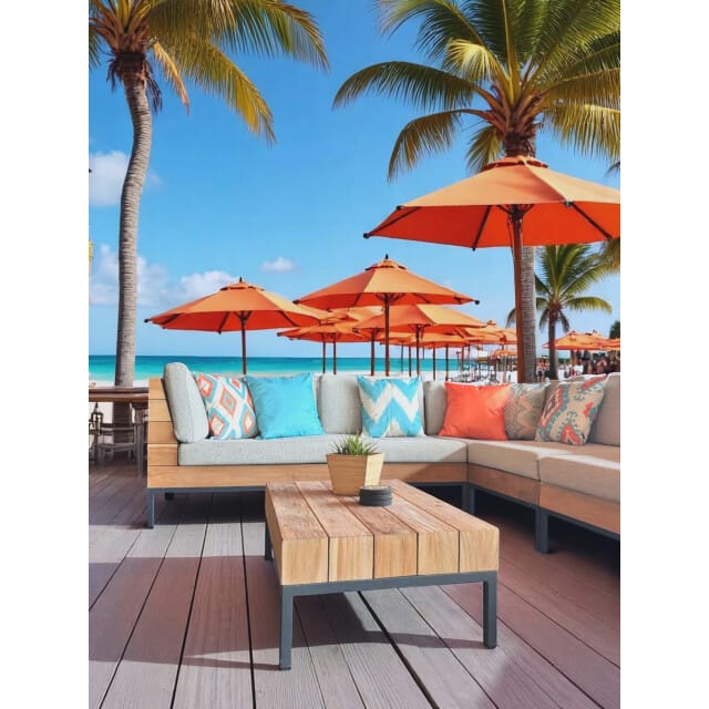 NOVÉE Sierkussen ocean vibe #2 outdoor | 45 x 45 cm | katoen/polyester