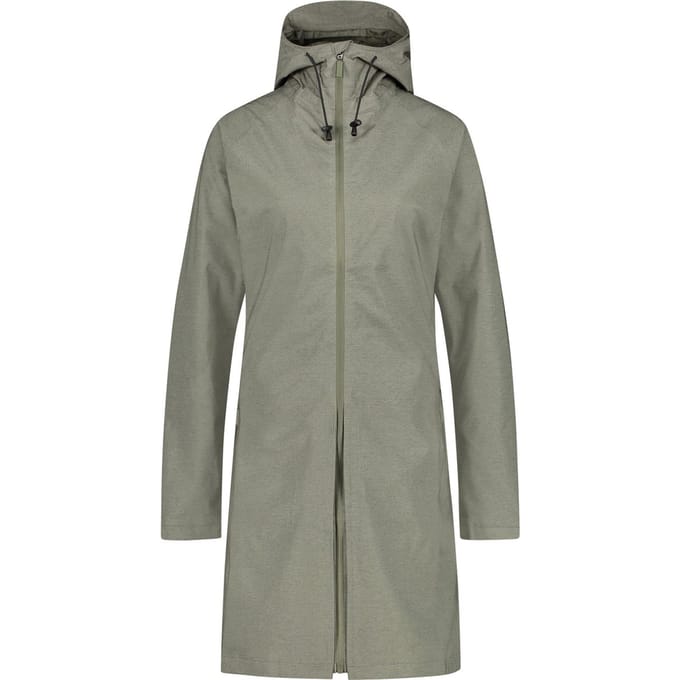 AGU SEQ - Regenjas Dames - 2-in-1 Poncho - Olive Groen - Ademend - Waterdicht Poray 10000 - Met Ventilatie - L