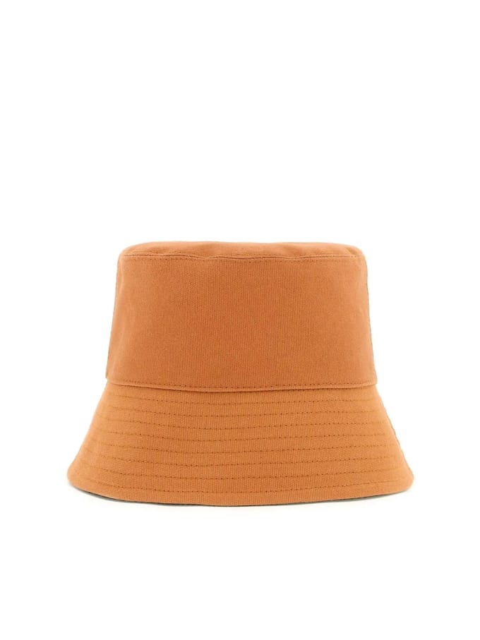 Eco katoenen bucket hat met logo