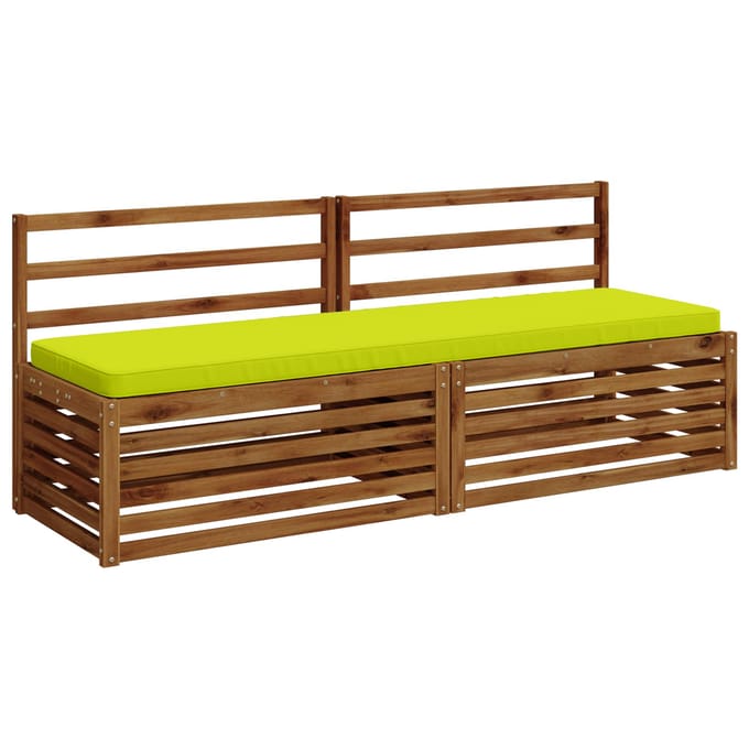 vidaXL - 2-delige - Bankkussens - VUGHT - 2 - st - 100% - Polyester - Heldere - Groen.