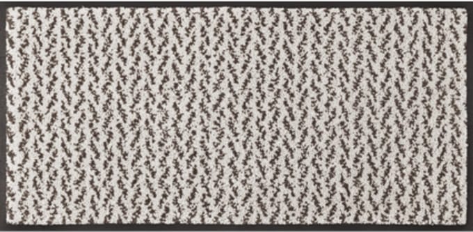 was+droog deurmat Duo Latte 35x75cm, wasbaar binnen en buiten