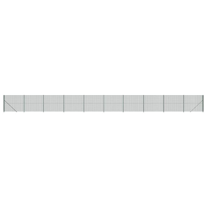 vidaXL - Draadgaashek - met - flens - 1,6x25 - m - groen