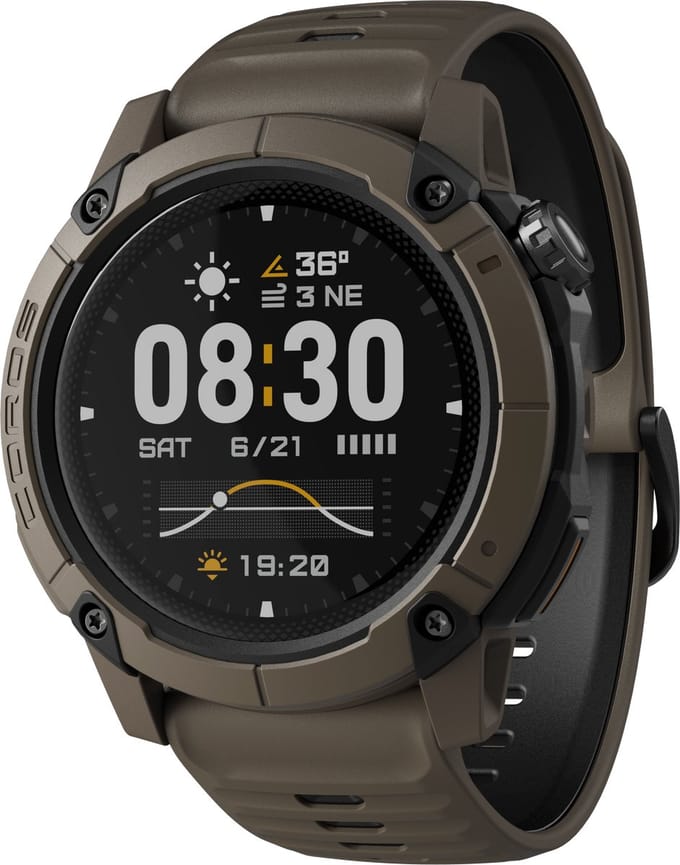 COROS - Horloge - Nomad - Bruin - 46mm - Silicone - Adventure Watch