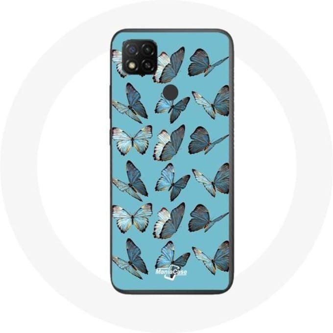 Xiaomi Redmi 9C hoesje Blauwe vlinders