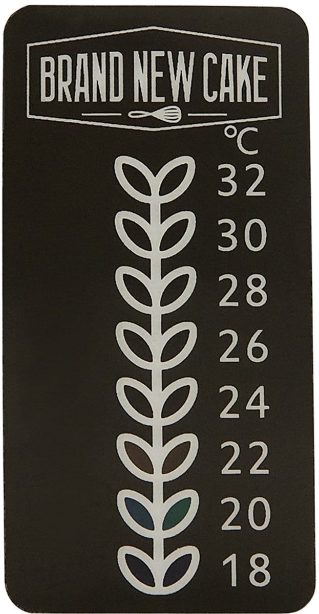 BrandNewCake Temperatuursticker (tbv Zuurdesem)
