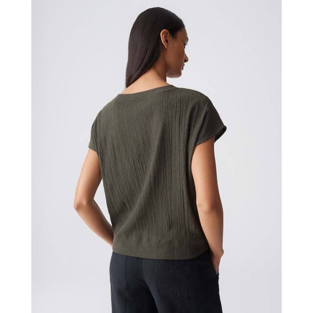 regular fit T-shirt met structuurpatroon model 'Salti'