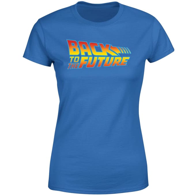 Back To The Future Classic Logo Women's T-Shirt - Blue - M