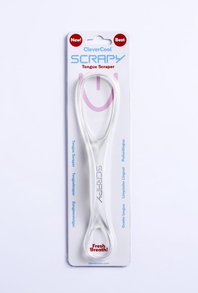 CleverCool Scrapy Tongschraper - Transparant - Tongreiniger