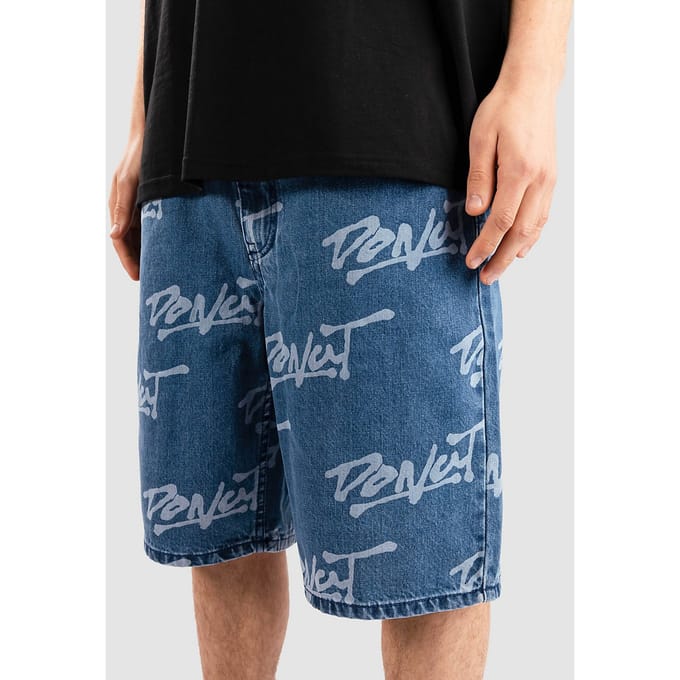 Donut Logo Aop Jort Korte Broek blauw