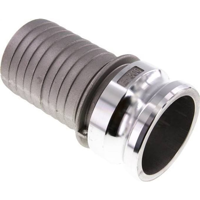 Camlock DN 75 (3'') Koppeling Aluminium met slangpilaar (75 mm) Type E MIL-C-27487