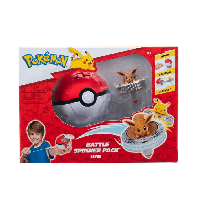 Pokemon Pokémon Battle Spinners tol Eevee & Pokéball Speelsets Tollen