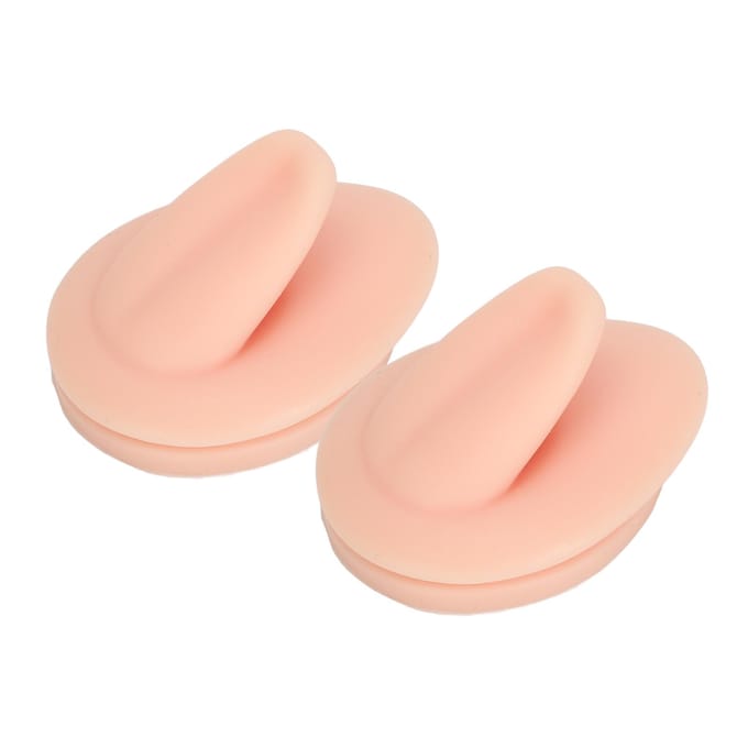 2 STuks Zacht Siliconen Tongmodel Simulatie Flexibele Tong Display voor Oefenen Piercing Sieraden Display Lesgeven beige