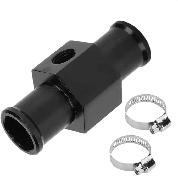 Radiator Sensor Adapter - Temperatuurmeter Slang - Motor Temperatuur Meten - Robuuste Aluminium Constructie - 16-24 mm - Aluminium