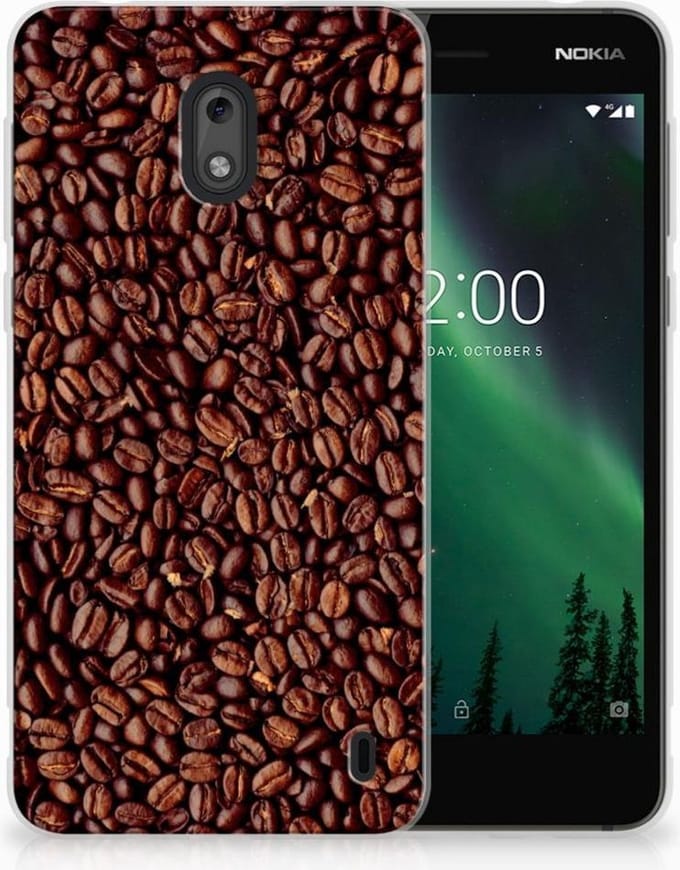 Nokia 2 Siliconen Case Koffiebonen