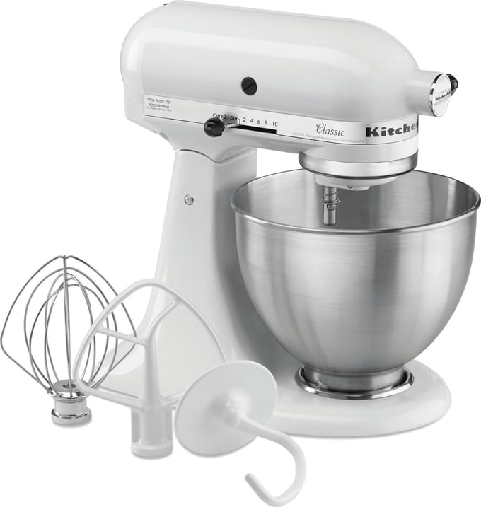 KitchenAid 5K45SSEWH - Wit - 4,28L - Horeca & Professioneel