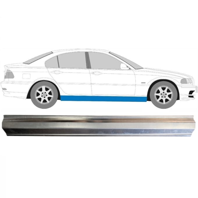 Reparatie dorpel voor BMW 3 E46 1998-2006 / Rechts