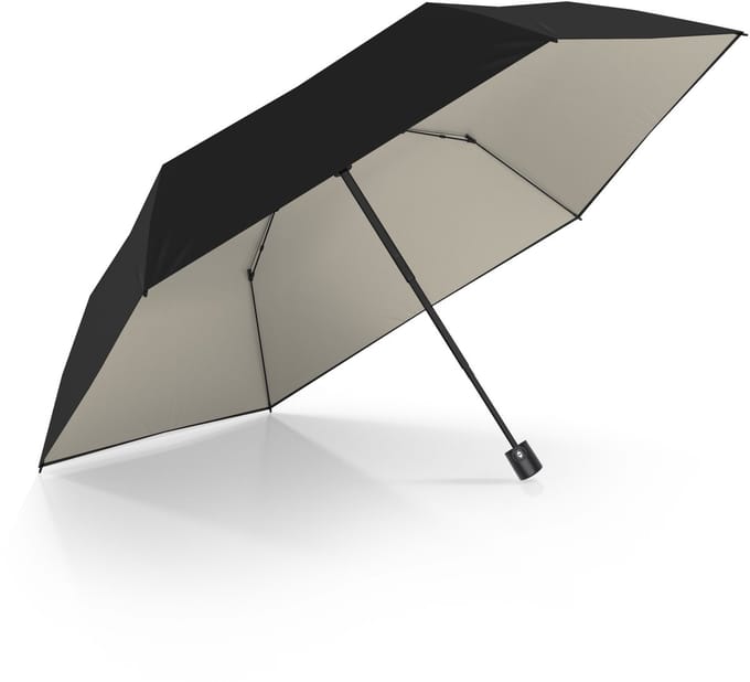 doppler paraplu Zero Magic Sun Uni Solid Simply Black / Ivory zwart