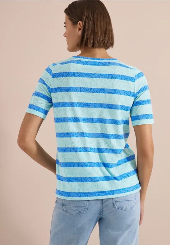 Shirt met burn-out look
