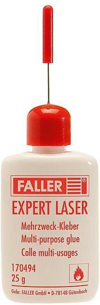 Faller Hobbylijm - 170494 Expert Lasercut Lijm - Voor Modelbouwpakketten - 25 gr