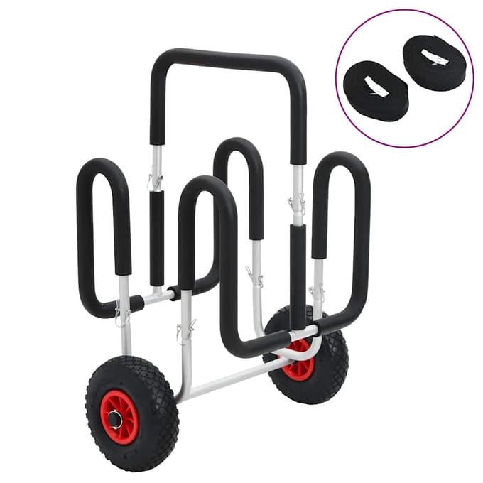 vidaXL - SUP - trolley - voor - surfplank - 45 - kg - aluminium