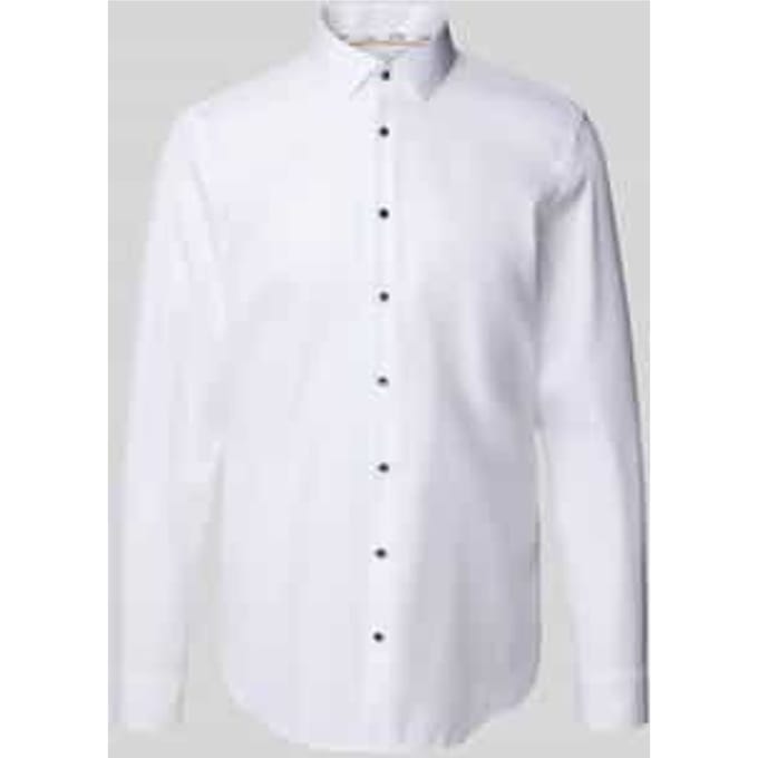 Super slim fit zakelijk overhemd met kentkraag