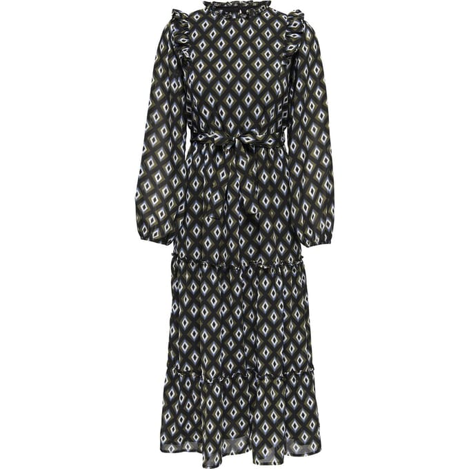 ONLY ONLSTAR L/S MIDI  DRESS PTM Dames Jurk - Maat L