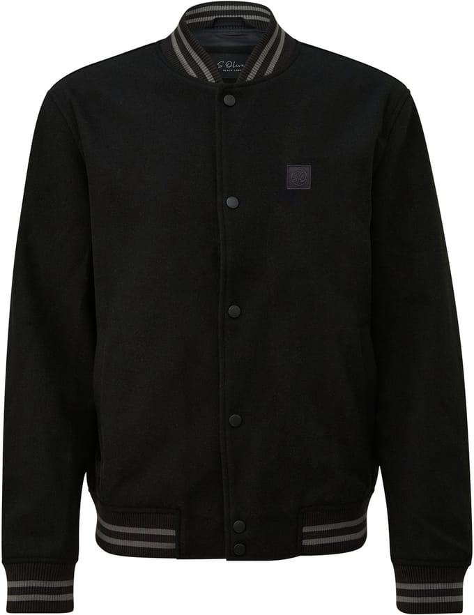 s.Oliver  Jackets Outdoor Black Maat: M | Bomberjacks Outlet | Heren | Zwart