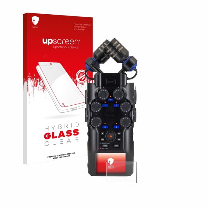 upscreen - Screenprotector voor Zoom H6 studio - Folie Beschermfolie Beschermglas transparant