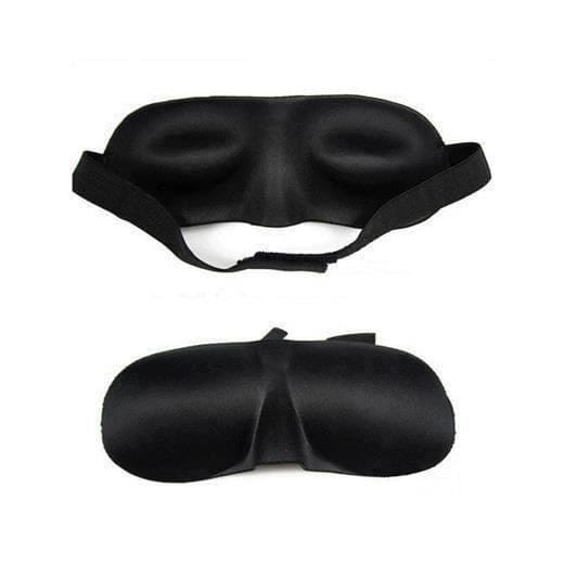 HG23854-1Pcs Confortable 3D Eponge Masque Yeux œil Sommeil Nuit zwart