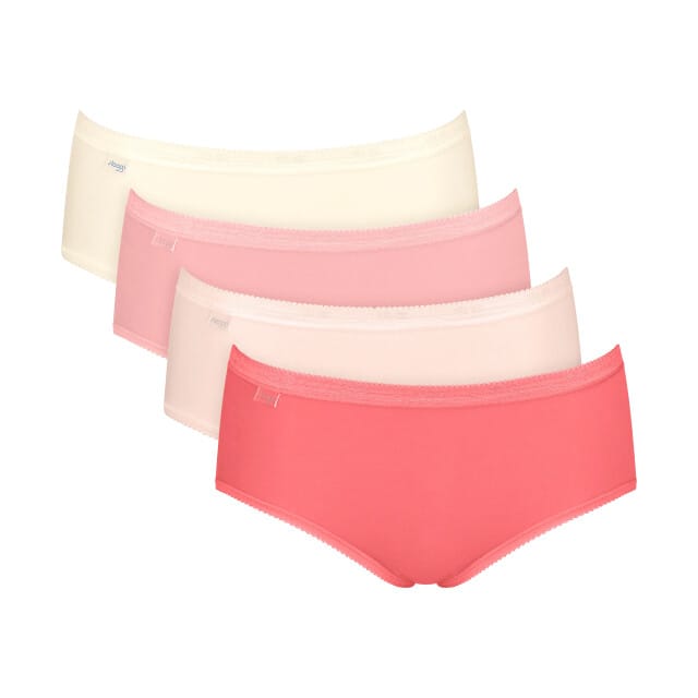 Sloggi Basic+ Midi C4P Dames Onderbroek - ROOD