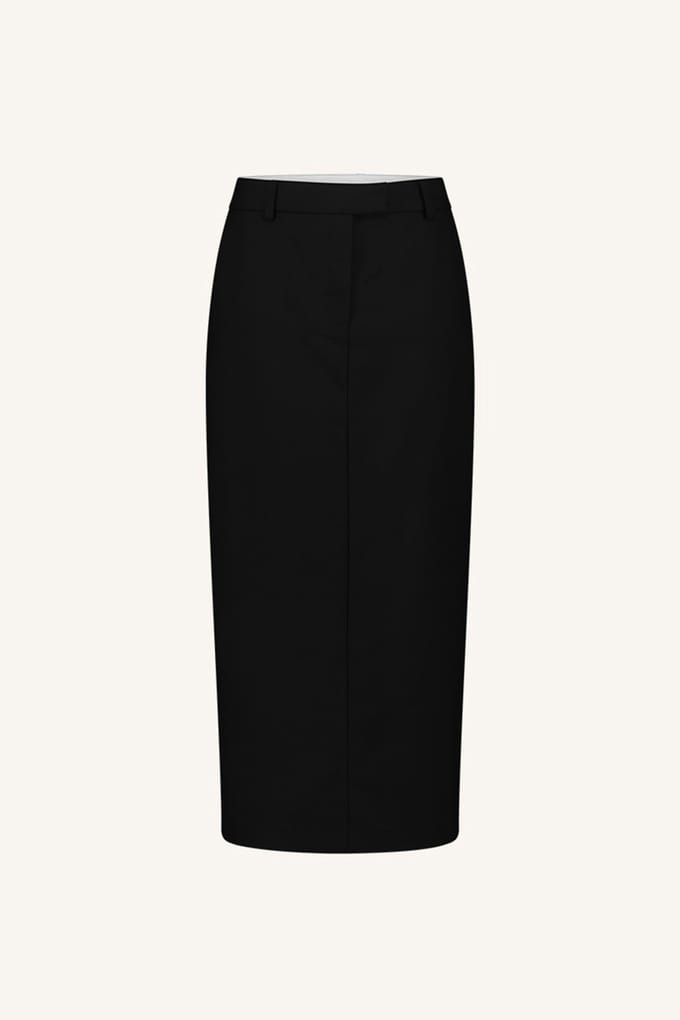 By-Bar Noora Skirt Jet Black Größe: M | Midiröcke Outlet | Damen | Schwarz