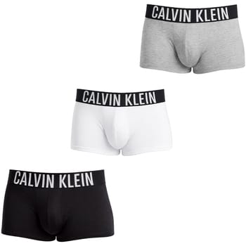 Calvin Klein Intense Power Cotton Trunks (3-pack) - heren boxers normale lengte - zwart - wit - grijs