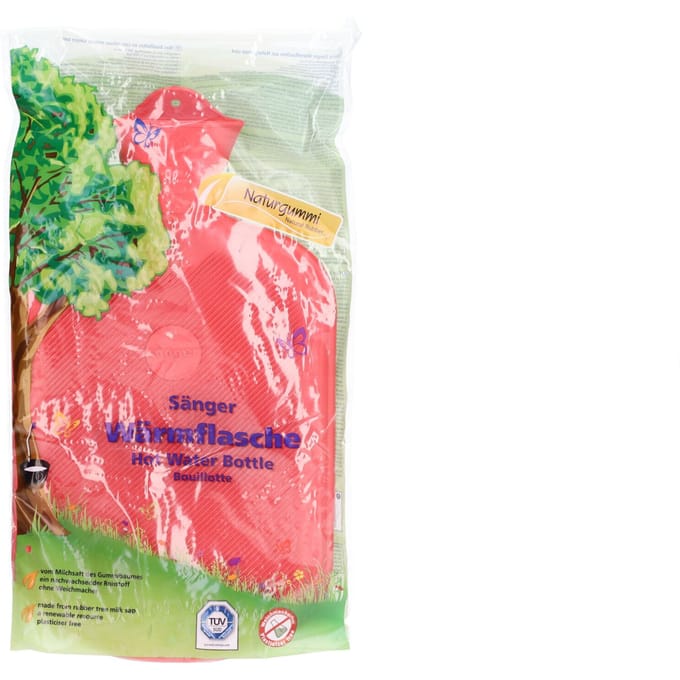 Sänger Warmwaterkruik 2L – Rood Effen & Geribbeld 1