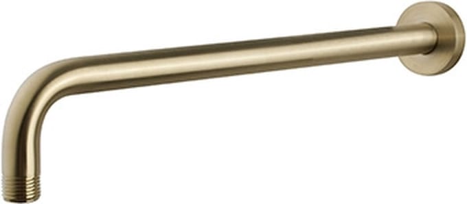 Wiesbaden UniMatch Douchearm Muurbevestiging 35 cm - Geborsteld Messing PVD