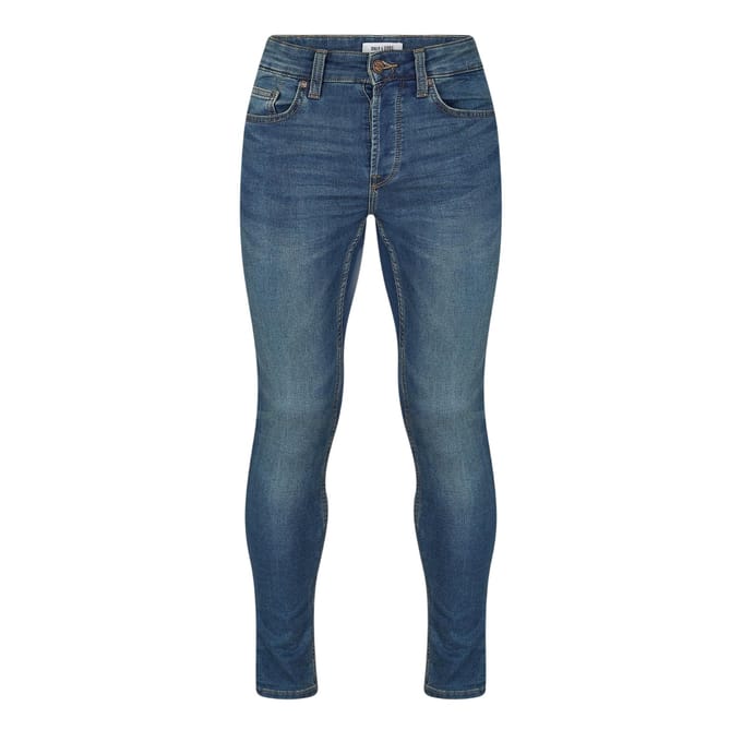 Only Heren Denim Slim Jeans (Blauw)