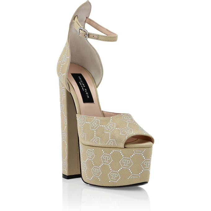 Sandalen Hoge Hakken Monogram
