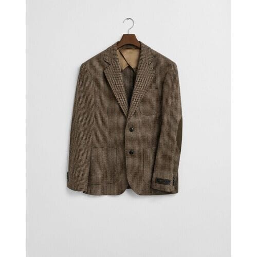 Gant Colbert Houndstooth Check Blazer Light Taupe / male