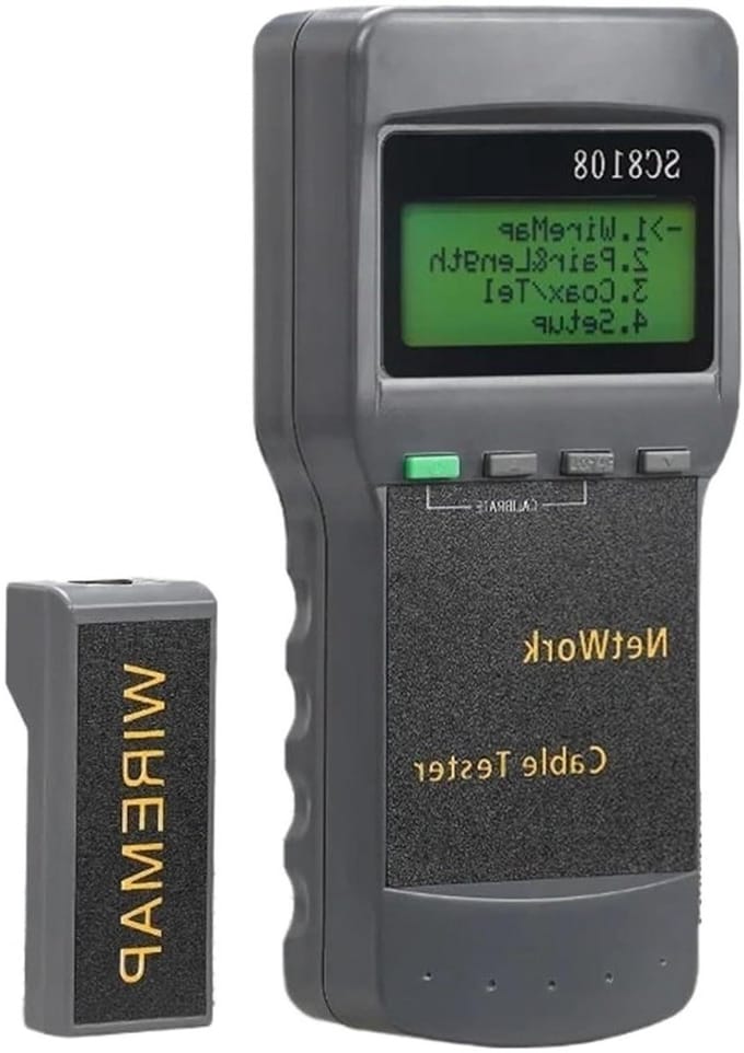 Netwerktester Meter - LAN Kabeltester - Netwerk Diagnose - Draagbaar LCD Scherm - 1.0 Gram - One Color