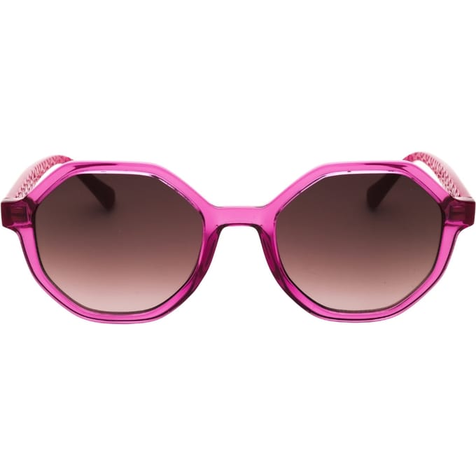 Ik Ben Dol Op De Fuchsia Roze Zonnebril Van Moschino