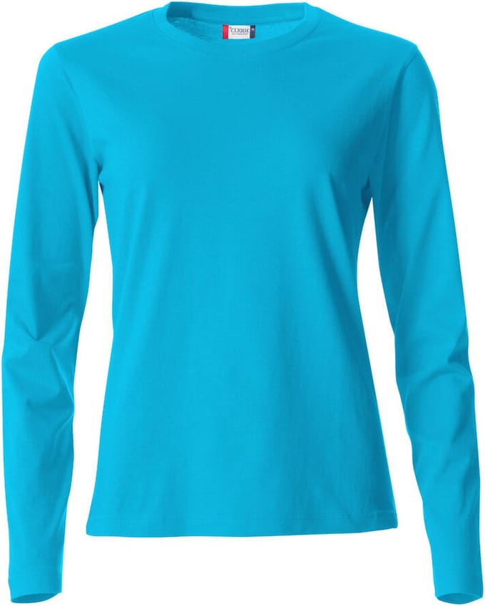 Clique Basic-T L/S Women 029034 - Turquoise - XL