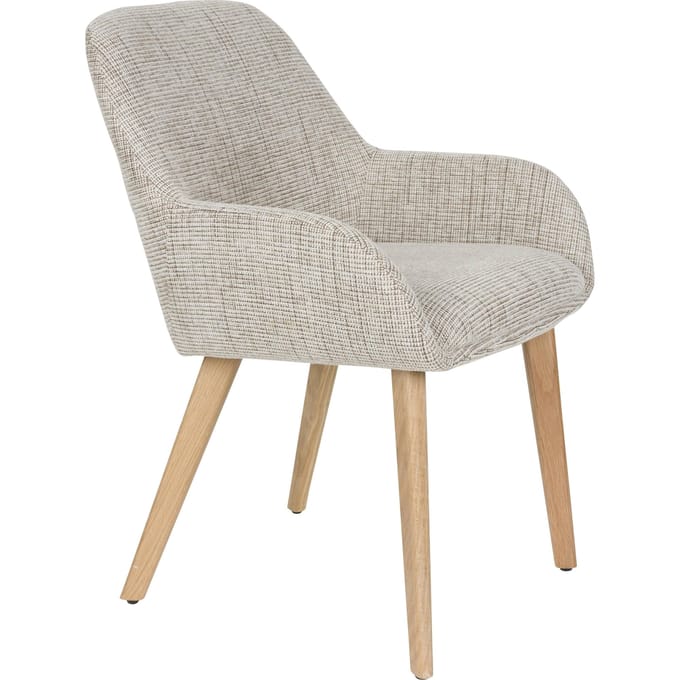 Housecraft Living Loua Eetkamerstoelen Beige/ Bruin - Set van 2