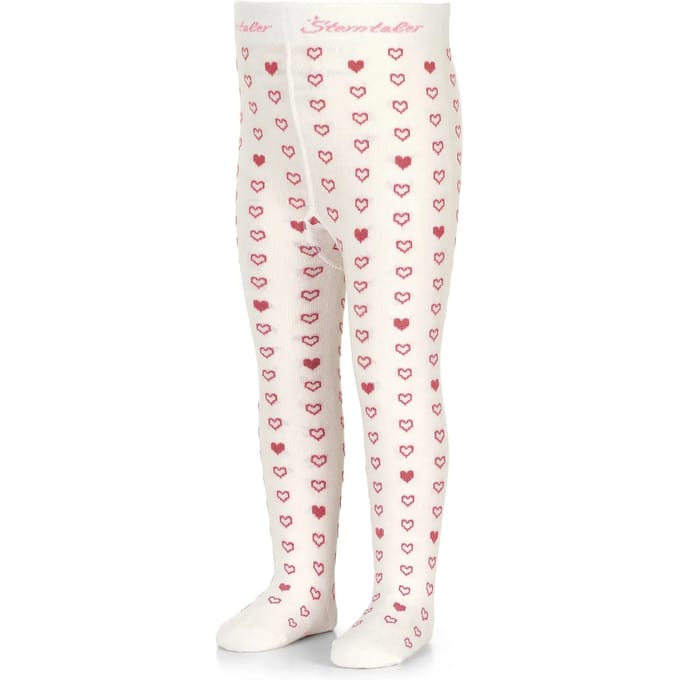 Meisjes panty met hartjespatroon Sterntaler