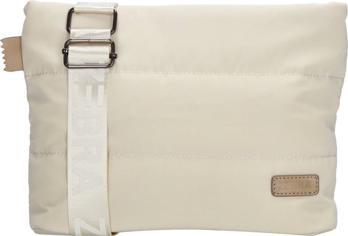 Zebra Trends Elske Crossbody Schoudertas - Trendy Puffer Dames Tas - Crème