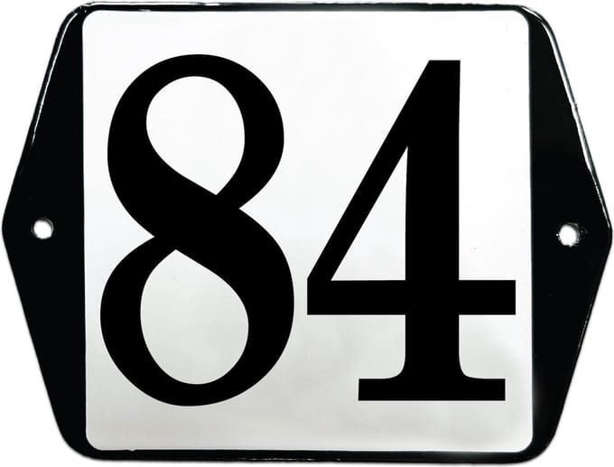 Emaille huisummer model oor - 84